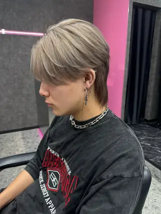 ショート カラー メンズ メッシュカラー 艶髪/西尾 幸樹のヘアスタイル