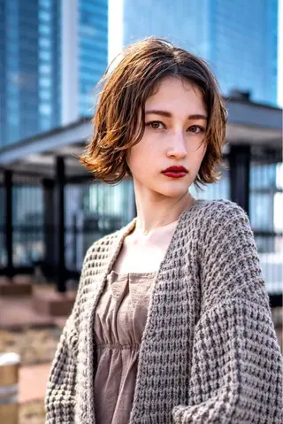 ショート パーマ 🉐レイヤー/塩見 弘樹🉐渋谷のヘアスタイル