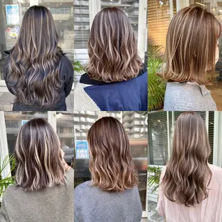 カラー 山本 茉希のヘアスタイル