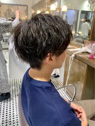 メンズ ボヌールソレイユ所属・☁️彦坂唯有/ 透明感カラー☁️のヘアスタイル