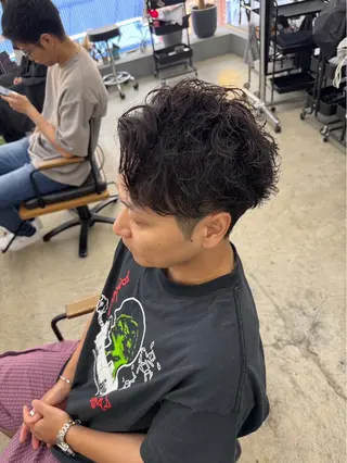 ショート パーマ メンズ メンズ専門サロン wokeのヘアスタイル