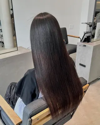 ロング パーマ 美髪矯正🍀 似合わせカット渡邊のヘアスタイル