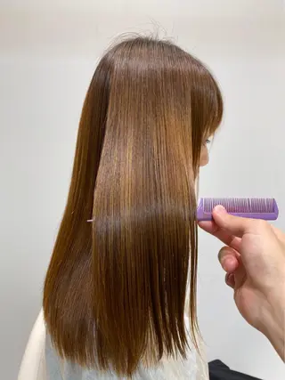 ロング 縮毛矯正、髪質改善／ 松田 龍之介のヘアスタイル