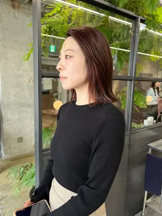 ミディアム カラー 小木曽智美 /ボブ/ショートのヘアスタイル