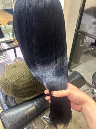 セミロング カラー パーマ レイヤー/透明感/ ブリーチなし/わかなのヘアスタイル