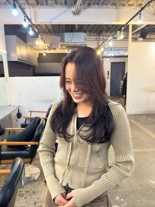 ロング カラー ✂韓国レイヤー 🦋みやび🪽のヘアスタイル