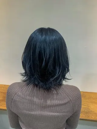 ミディアム カラー ヘアアレンジ 金子 廉のヘアスタイル