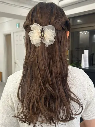 ロング ヘアアレンジ レイヤーボブ/ 艶カラー/サナ🌼のヘアスタイル