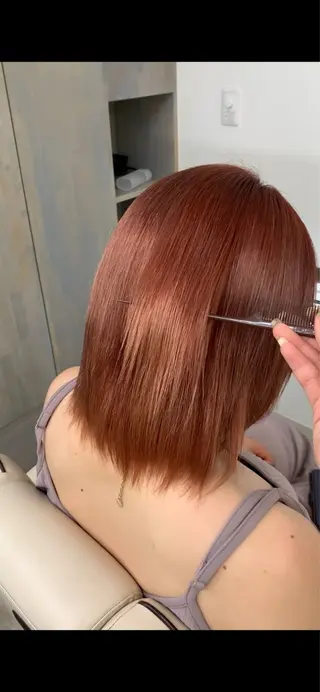 ミディアム 髪質改善×艶カラー Haruのヘアスタイル