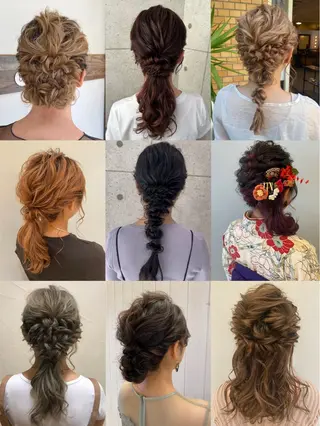 ヘアアレンジ 透明感カラー・ 髪質改善🩵イケダのヘアスタイル