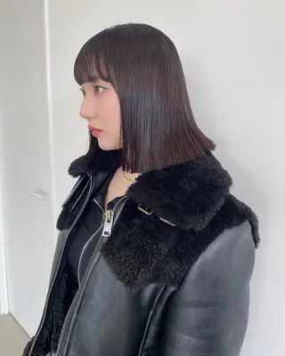 ミディアム パーマ YU KIのヘアスタイル