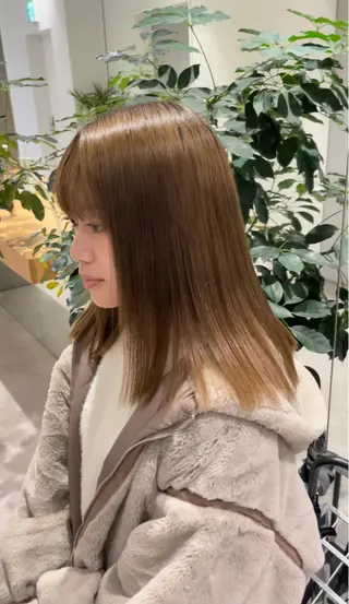 セミロング 髪質改善ヘアケア 艶髪特化/上田のヘアスタイル