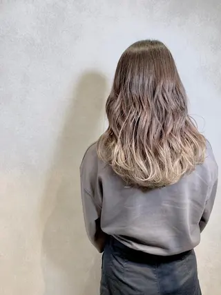 ロング カラー 森田 尚貴のヘアスタイル