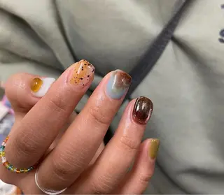 ショート m kaori𓃟のネイルデザイン