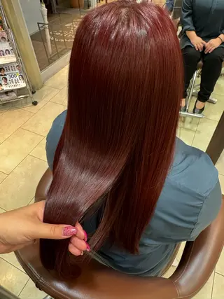 セミロング カラー 🍒暖色カラー🍒 ✨髪質改善✨西村亜弥のヘアスタイル