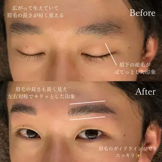 メンズ アイブロウ 眉毛専門サロンeight（エイト）大阪心斎橋所属・メンズ眉/顔ワックス ☀️しおり🌙の眉毛・アイブロウイメージ