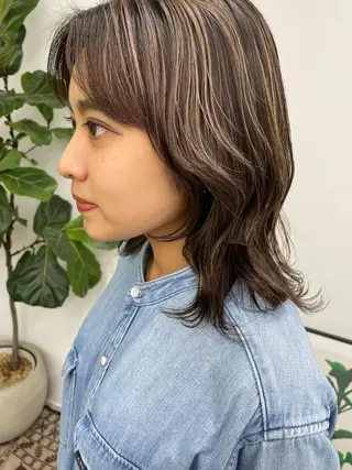 ミディアム カラー sica所属・スタイル撮影 モデル募集momoのヘアスタイル