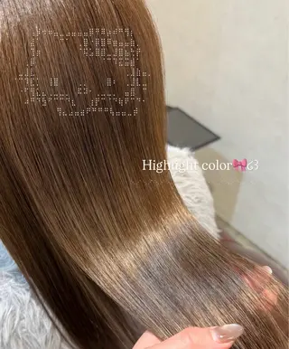 セミロング 🎀RUI/髪質改善 /美髪矯正/艶カラーのヘアスタイル