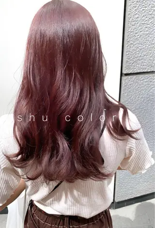 ロング カラー レイヤー専門家 ダブルカラー修のヘアスタイル