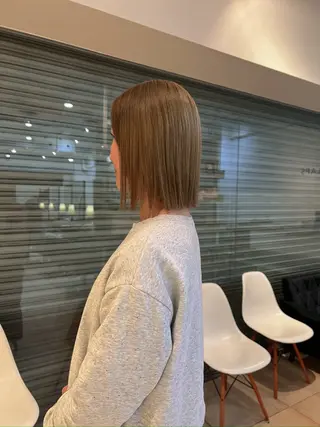 ミディアム リリカ🐈‍⬛ブリー チカラー/上永谷のヘアスタイル