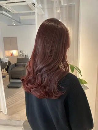 ロング ✨色持ちの良い艶 カラー✨蟹江真世のヘアスタイル