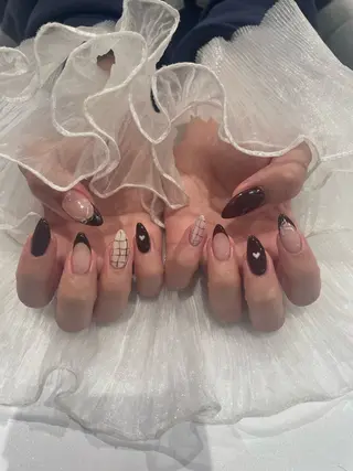 ネイル るか/透明感 カラー/アレンジのヘアスタイル