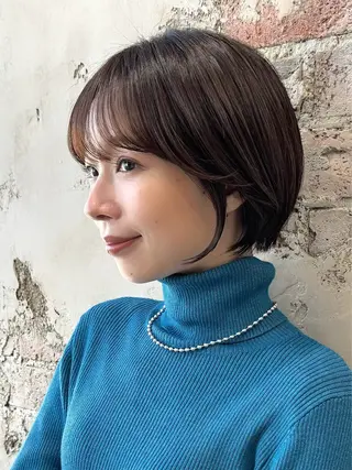 ショート カラー 💍新宿ショート 💍岩田莉奈のヘアスタイル