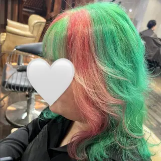 ミディアム カラー HAIR SALON M Fe's 池袋所属・👾坂田 天音👾のヘアスタイル