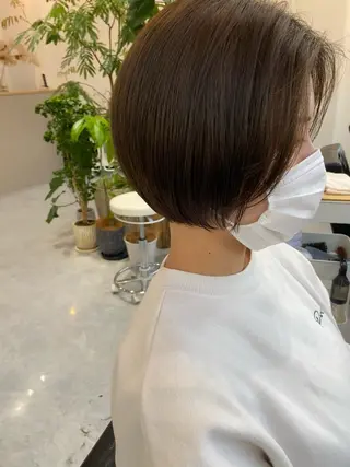 ショート カラー 田中 あやなのヘアスタイル