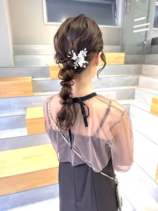ロング ヘアアレンジ 染谷 遥花のヘアスタイル