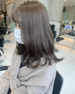 ミディアム カラー minami🪷 暖色カラーのヘアスタイル
