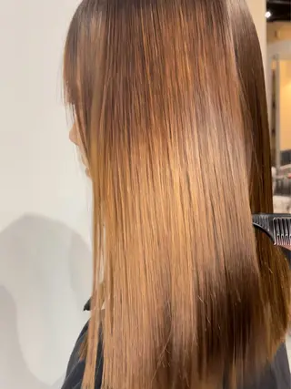 セミロング パーマ アンドウ ユウ/ レイヤーカット/韓国のヘアスタイル