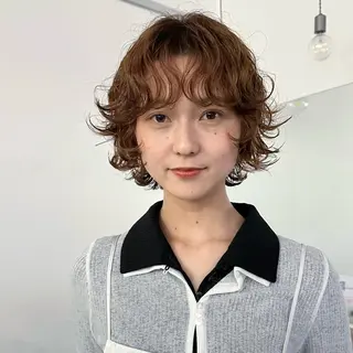 ショート パーマ 🌀渋谷ボブパーマ 🌀河野瑠太のヘアスタイル