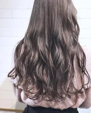 ロング カラー 🤍髪質改善➕透明感 カラー🤍川上葵のヘアスタイル