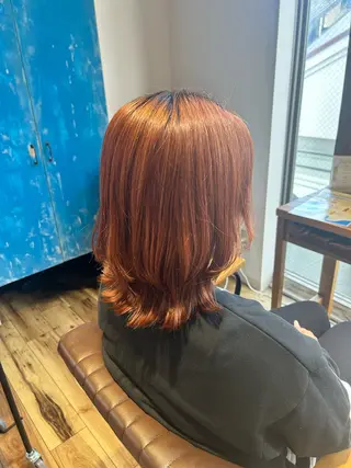 ミディアム 🍒ケアカラー🍒 AKAね🤍のヘアスタイル