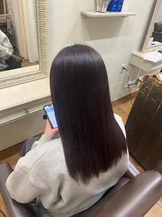 ロング 柴原 佑果のヘアスタイル