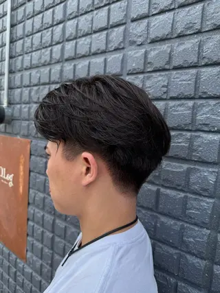 カラー メンズ 田中 叶夢のヘアスタイル