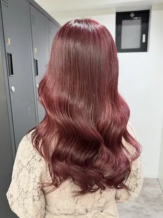 ロング カラー 縮毛矯正/艶髪カラー ヘアアレンジ/ひふみのヘアスタイル