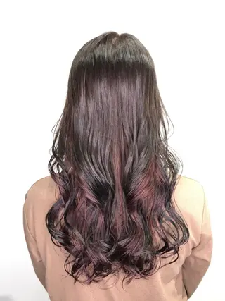 ロング カラー 髪質改善/縮毛矯正 レイヤー/松川匠のヘアスタイル