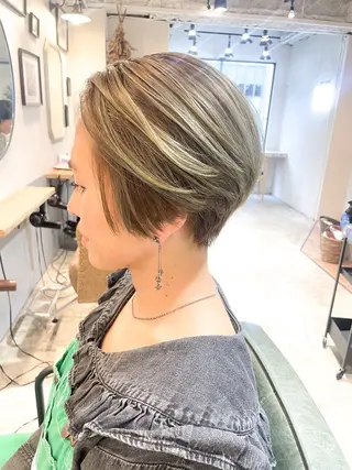 ショート HAIR WORKS HELM所属・ショート✨ボブ✨代表 新田見美仁のヘアスタイル