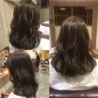 セミロング カラー hair salon Ranun髪質改善のヘアスタイル