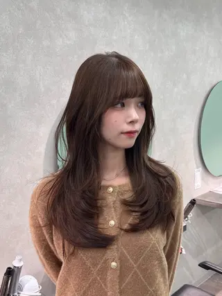 ロング カラー レイヤーカット職人 🇰🇷千葉韓国ヘアのヘアスタイル
