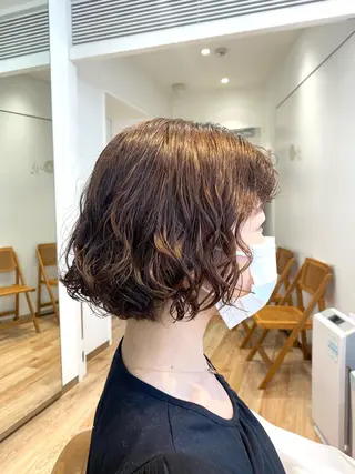 ショート ❤️パーマ美容師✂︎ 井口美緒のヘアスタイル