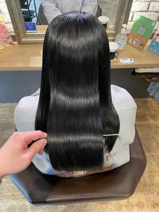 ロング カラー 西中島/ハイトーン カラー/西山昇汰のヘアスタイル