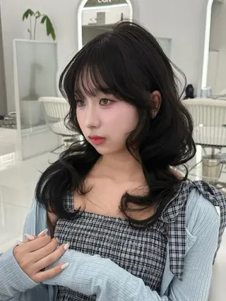 セミロング 濱田 剛志のヘアスタイル