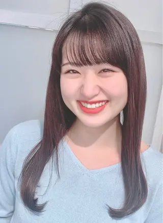 ロング 🦋ミルクティーベー ジュ🦋mayukiのヘアスタイル