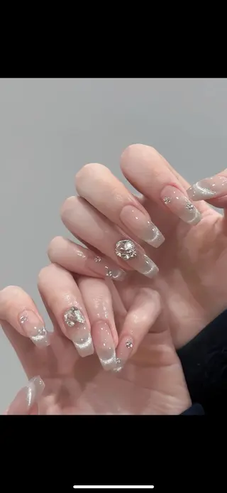 カラー 🎀も ものネイルデザイン