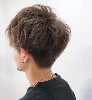 ショート カラー パーマ ヘアアレンジ メンズ メンズ似合わせ🪞 副店長 kotoriのヘアスタイル