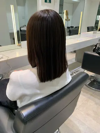 ミディアム 🫧透明感カラー/ ボブ/小笠原汐海🪽のヘアスタイル