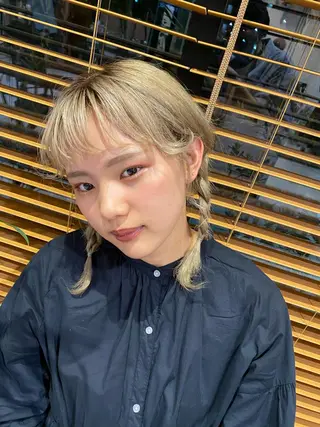 セミロング カラー ヘアアレンジ パーマ指名No1 /namiのヘアスタイル